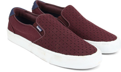 

Superdry DION SLIP ON Casuals For Women(Burgundy, Deep plum