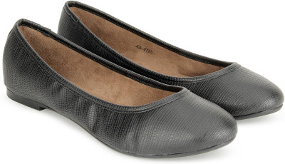 

Carlton London CLL-4091 Ballerina For Women(Black, Blackpu lizard