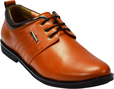 

Fashion Tree Fashion Tree Formal Derby Shoes for Men, Tan Color with Lace Derby For Men(Tan