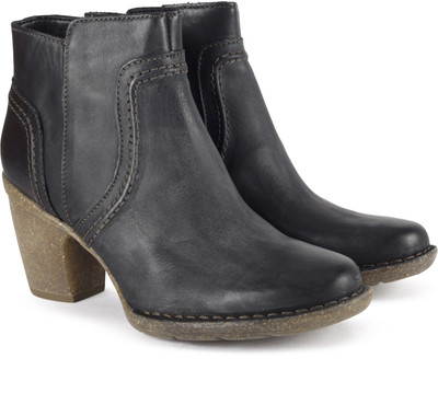 

Clarks Carleta Paris Black Leather Corporate Casuals For Women(Black