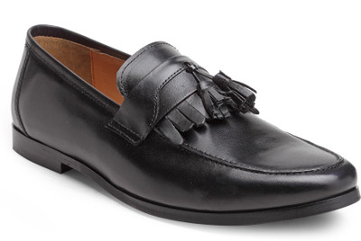 

Hats Off Accessories Hats Off Accessories Leather Loafer with Frill Loafers For Men(Black