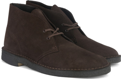 

Clarks Desert Boot Brown Sde Boots For Men(Brown