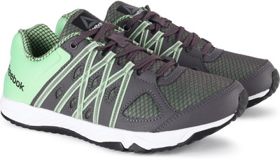 

REEBOK METEORIC RUN LP Running Shoes For Women(Black, Green, Ash grey/seafoam green