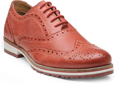 

Hats Off Accessories Hats Off Accessories Brogue with Colored Sole Brogues For Men(Burgundy