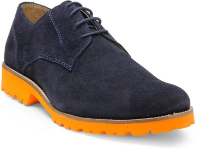 

Hats Off Accessories Hats Off Accessories Derby with Colored Sole & Lace Brogues For Men(Navy
