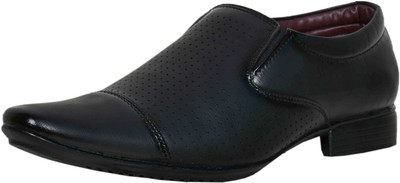 

Deals4you Men And Boys Office Use Genuine Leather Wedding Formal Slip on Shoes Slip On For Men(Black
