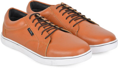 

Foax Men's PU Casual Tan Shoe Sneakers For Men(Tan, Foax1608 tan