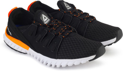 

REEBOK IDENTITY COMFORT Running Shoes For Women(Black, Blk/wild orange/slvr/wht