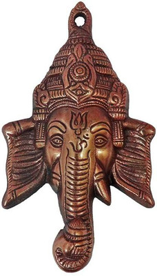 

VINTAN Metal Wall Hanging Religious God Ganesh Figurine/Lord Ganesha idol Handicraft Statue-Home Room Office Temple Mandir Murti Decor Showpiece Gift item. Decorative Showpiece - 18 cm(Aluminium, Copper)