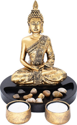 

Bagaholics Decorative Showpiece - 21 cm(Polyresin, Gold)