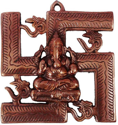 

VINTAN Metal Wall Hanging Religious God Ganesh Figurine/Lord Ganesha idol Handicraft Statue-Home Room Office Temple Mandir Murti Decor Showpiece Gift item. Decorative Showpiece - 18 cm(Aluminium, Copper)