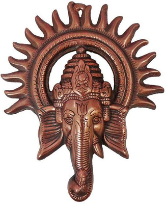 

VINTAN Metal Wall Hanging Religious God Ganesh Figurine/Lord Ganesha idol Handicraft Statue-Home Room Office Temple Mandir Murti Decor Showpiece Gift item. Decorative Showpiece - 24 cm(Aluminium, Copper)