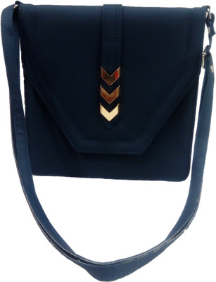 

Panache Women Casual Blue PU Sling Bag