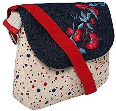 

Pickpocket Girls Casual White Canvas Sling Bag