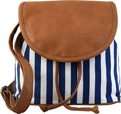 ayeshu Women Casual Blue Polyester Sling Bag
