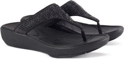 

Clarks Wave Dazzle Black Slippers