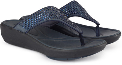 

Clarks Wave Dazzle Dark Blue Slippers