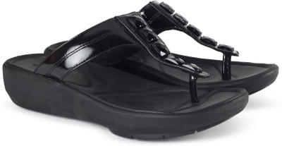 

Clarks Wave Pop Black Slippers
