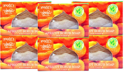 

Vagad's Khadi apricot scrub soap(100 g, Pack of 6)