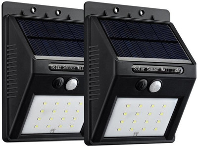 

Skyline SKYLINE 16 LED Solar Motion Sensor Lights, Super Bright Wireless Waterproof Outdoor Solar Powered Motion Activated Security Wall Light for Path ,Porch ,Deck, Driveway ,Stairs, Garden Motion Sensor Lamp Outdoor Light (Pack of 2) Solar Light Set(Wal