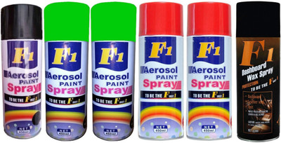 F1 Premium Multicolor Spray Paint 450 ml(Pack of 6)