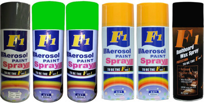 

F1 Premium Multicolor Spray Paint 450 ml(Pack of 6)