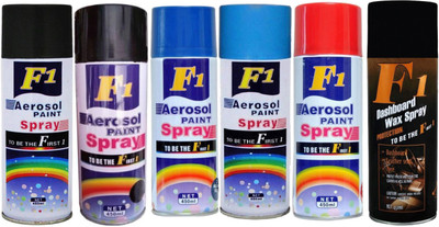 

F1 Premium Multicolor Spray Paint 450 ml(Pack of 6)