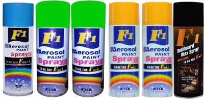 

F1 Premium Multicolor Spray Paint 450 ml(Pack of 6)