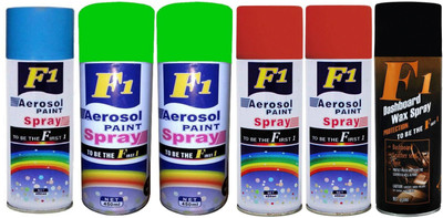 

F1 Premium Multicolor Spray Paint 450 ml(Pack of 6)