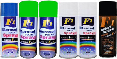 

F1 Premium Multicolor Spray Paint 450 ml(Pack of 6)