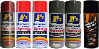 

F1 Premium Multicolor Spray Paint 450 ml(Pack of 6)