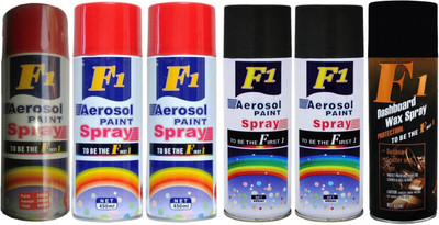 

F1 Premium Multicolor Spray Paint 450 ml(Pack of 6)