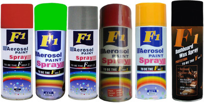 

F1 Premium Multicolor Spray Paint 450 ml(Pack of 6)