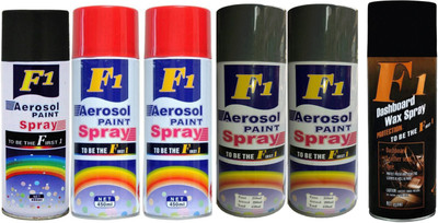 

F1 Premium Multicolor Spray Paint 450 ml(Pack of 6)