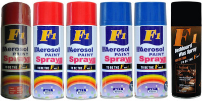 

F1 Premium Multicolor Spray Paint 450 ml(Pack of 6)
