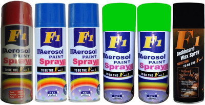 

F1 Premium Multicolor Spray Paint 450 ml(Pack of 6)