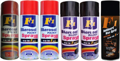 

F1 Premium Multicolor Spray Paint 450 ml(Pack of 6)