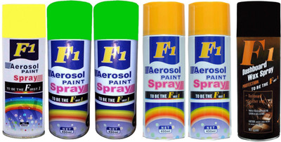 

F1 Premium Multicolor Spray Paint 450 ml(Pack of 6)
