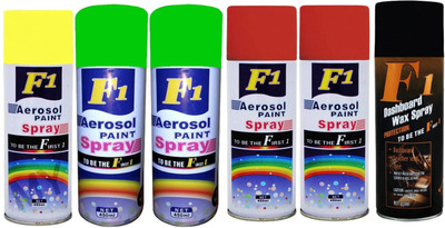 

F1 Premium Multicolor Spray Paint 450 ml(Pack of 6)