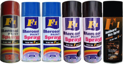 

F1 Premium Multicolor Spray Paint 450 ml(Pack of 6)