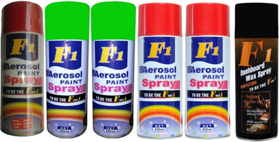 

F1 Premium Multicolor Spray Paint 450 ml(Pack of 6)