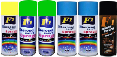 

F1 Premium Multicolor Spray Paint 450 ml(Pack of 6)