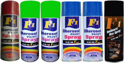 

F1 Premium Multicolor Spray Paint 450 ml(Pack of 6)
