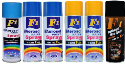 

F1 Premium Multicolor Spray Paint 450 ml(Pack of 6)