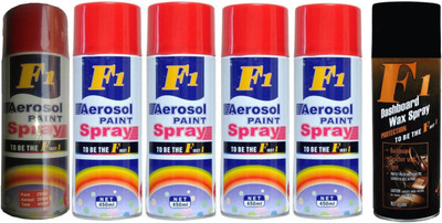 

F1 Premium Multicolor Spray Paint 450 ml(Pack of 6)