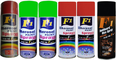 

F1 Premium Multicolor Spray Paint 450 ml(Pack of 6)