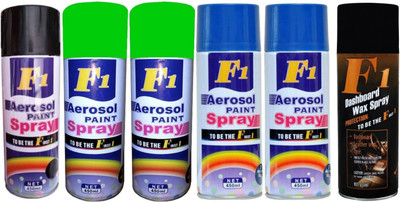 

F1 Premium Multicolor Spray Paint 450 ml(Pack of 6)