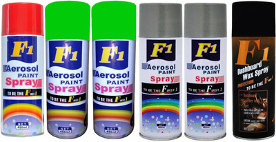 

F1 Premium Multicolor Spray Paint 450 ml(Pack of 6)