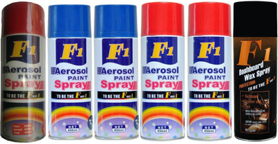 

F1 Premium Multicolor Spray Paint 450 ml(Pack of 6)