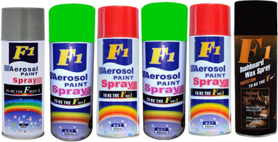 

F1 Premium Multicolor Spray Paint 450 ml(Pack of 6)